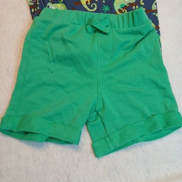 New Chameleon Print‎ Baby Toddler Tank Top & Shorts Outfit Set - Picture 3 of 7